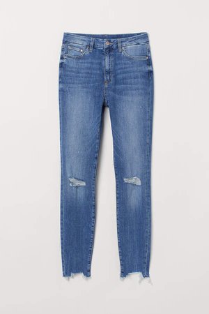 Embrace High Ankle Jeans - Blue