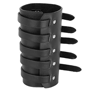 Black Leather Wrist Cuff
