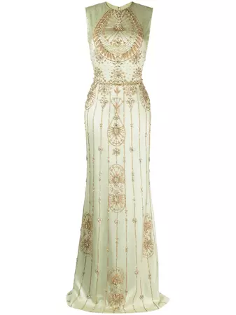 Saiid Kobeisy Sleeveless bead-embellished Gown - Farfetch