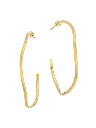 Marco Bicego Jaipur Gold 18K Yellow Gold Medium Hoop Earrings | SaksFifthAvenue