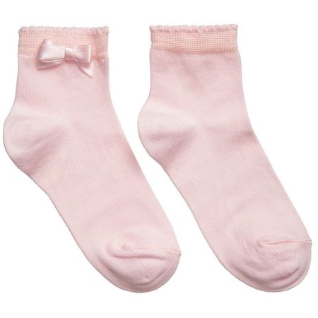 pink socks with bows