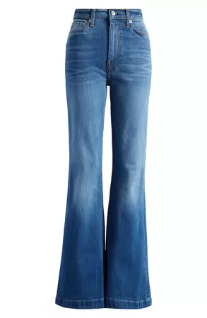 7 For All Mankind Dojo Ultrahigh Waist Wide Leg Jeans | Nordstrom