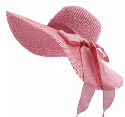 Pink Floppy Hat With Bow