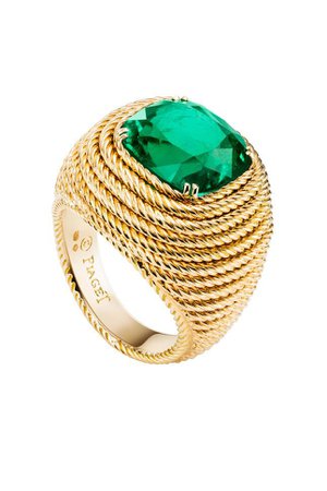 Piaget, Emerald ring in yellow gold
