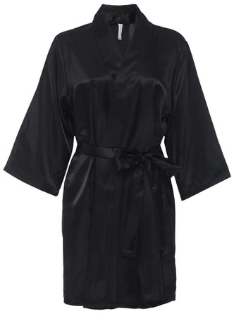 Satin Black Robe