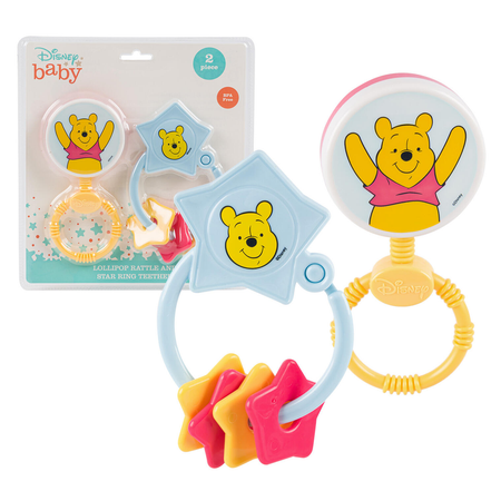 Winnie the Pooh baby rattle toy keys