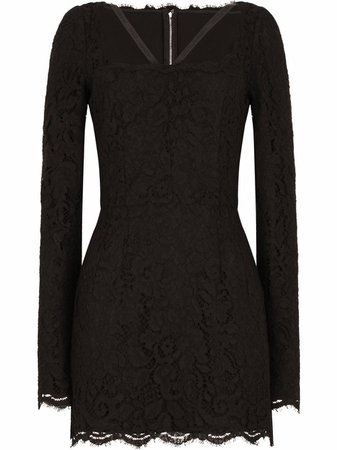 Shop Dolce & Gabbana lace mini dress with Express Delivery - FARFETCH