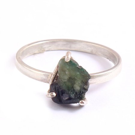 Emerald Rough Ring
