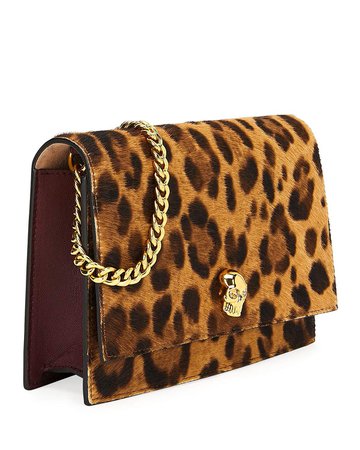 Alexander McQueen Cheetah-Print Mini Shoulder Bag