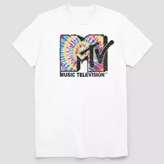 Men's Mtv Short Sleeve Graphic T-shirt White : Target