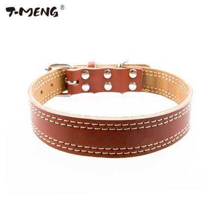 Strong-Genuine-Cow-Leather-Pet-Dog-Collar