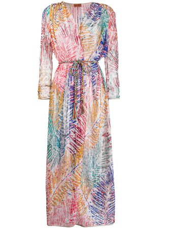 Missoni Mare Foliage Print Maxi Kimono - Farfetch