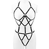 Amazon.com: Women's Novelty Harness Cage Bra Goth Harajuku Body Crop Top Lingerie Elastic Bandage Strappy (Black Gold): Clothing