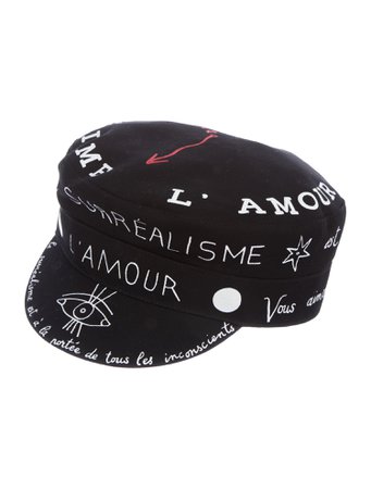 Christian Dior Daydream canvas hat with words print throughout