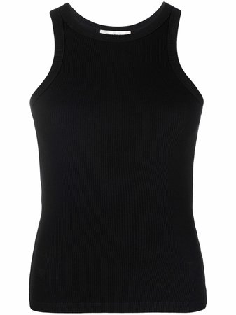 There Was One Ribbed Jersey Racerback Tank Top - Farfetch