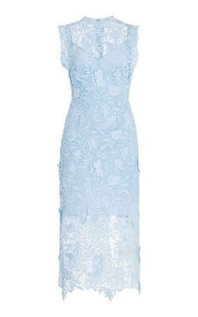 Guipure Lace Midi Dress By Monique Lhuillier | Moda Operandi