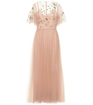 VALENTINO Sequined tulle gown