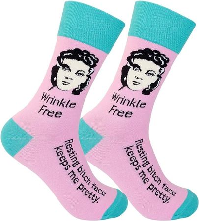 Amazon.com: FUNATIC I Don't Have An Attitude Problem Dress Sock for Women | Funny Adult Gift Idea Profane Apparel with Saying | Best Inappropriate Flower Picture Accessories Novelty Attire Crazy Accessory Present : Clothing, Shoes & Jewelry