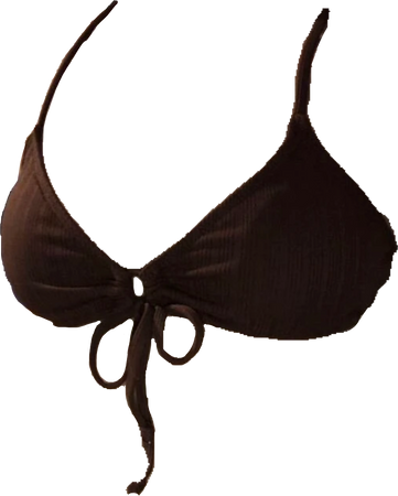 brown bikini top