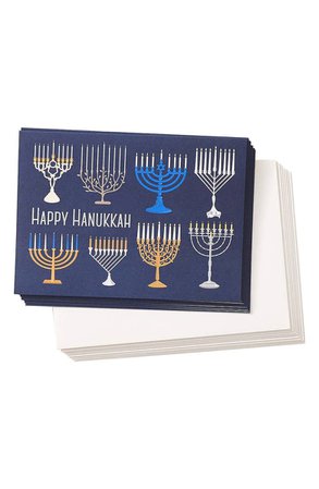 Paper Source Happy Hanukkah 10-Pack Holiday Card Set | Nordstrom