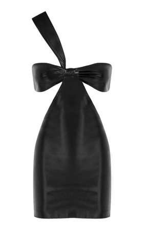 Cutout Bustier Leather Mini Dress By Zeynep Arçay | Moda Operandi