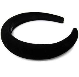 black puffy headband