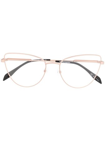 Alexander McQueen Eyewear cat-eye Frame Eye Glasses - Farfetch