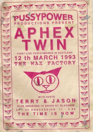 Aphex twin gig poster 1993