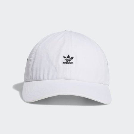 adidas Mini Logo Relaxed Hat - White | adidas US