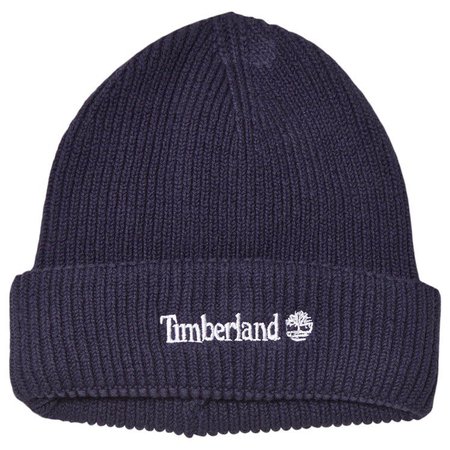 Timberland Kids Navy Timberland Tree Logo Knit Hat | AlexandAlexa