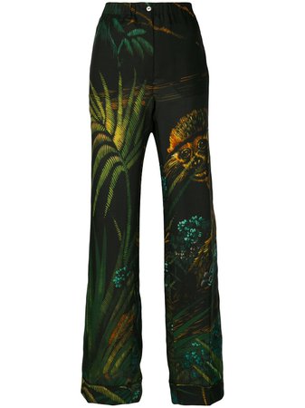 Alanui Pantalon De Pyjama Imprimé Monkey Jungle - Farfetch