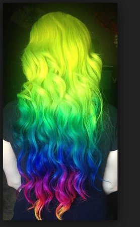 neon hair