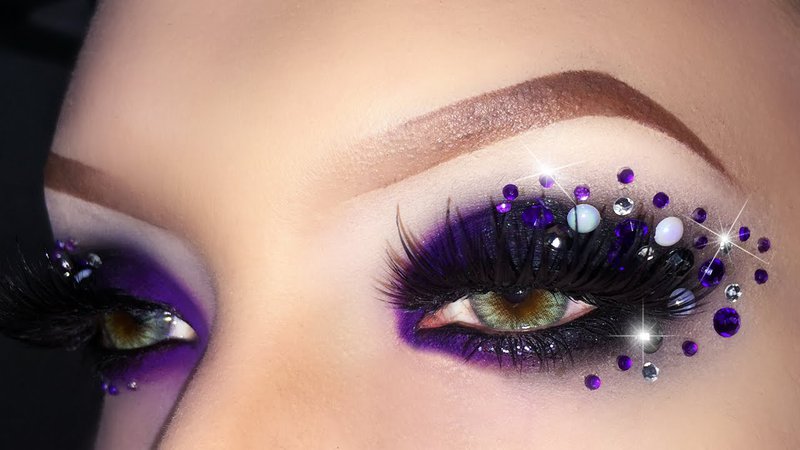 black and purple makeup - Google Search