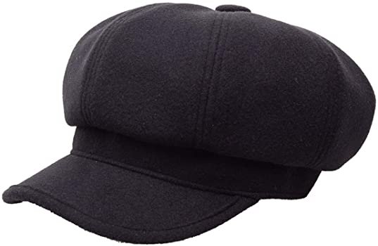 Newsboy Cap Women Winter Wool - 2020 New Gatsby 90s Cabbie Hat Black at Amazon Women’s Clothing store