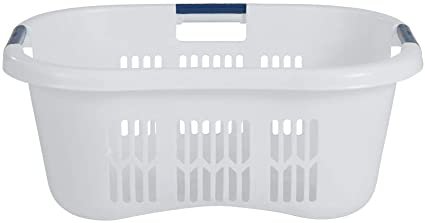 Amazon.com: Rubbermaid FG299587WHTRB Laundry Basket, 2.1-Bushel: Home & Kitchen