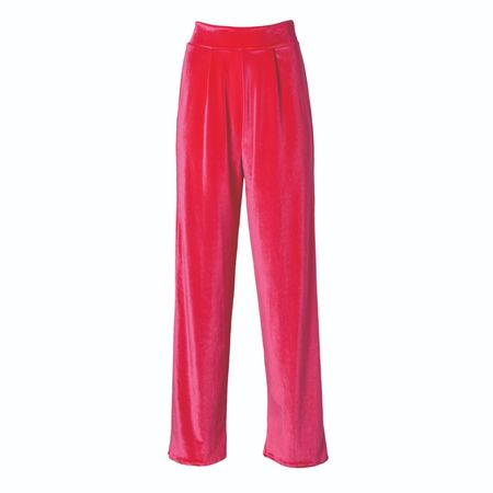 Pink Velvet Wide Leg Pants | Formula S7 | Wolf & Badger