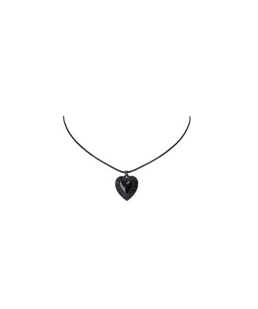 Black heart necklace - 코프