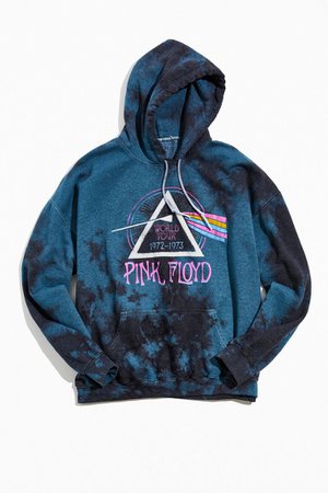 Pink Floyd World Tour Tie-Dye Hoodie Sweatshirt | Urban Outfitters