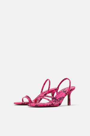 ANIMAL PRINT HEELED SANDALS-SHOES-WOMAN-SHOES&BAGS | ZARA United States