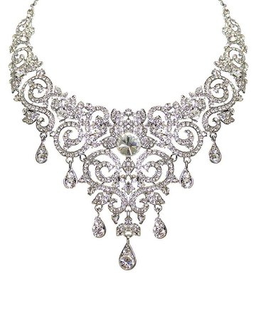 Silver Chandelier Necklace by Jolie - Rent or Buy It at Covetella