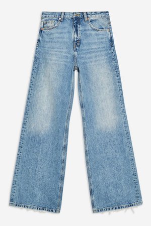Bleach Slim Wide Leg Jeans | Topshop