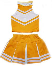 yellow cheer uniform