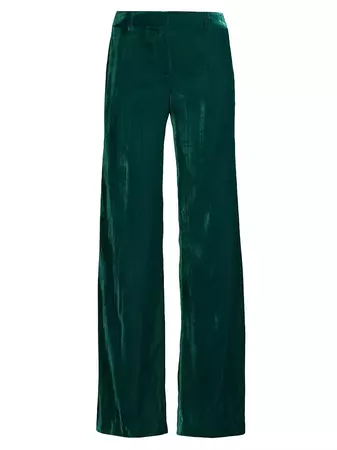 Shop Ungaro Tyson Crinkled Velvet Pants | Saks Fifth Avenue