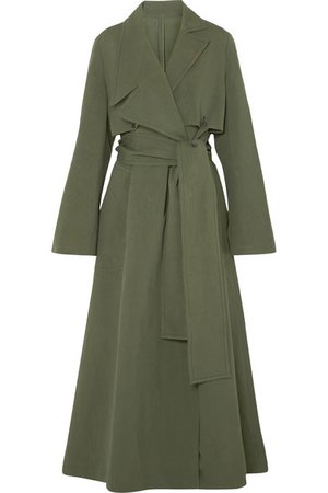 RŪH | Oversized cotton and silk-blend trench coat | NET-A-PORTER.COM