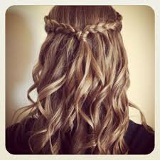 half up crown braid hairstyles brown hair - Google Search