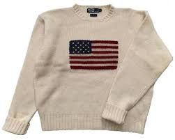 vintage flag sweater Ralph Lauren