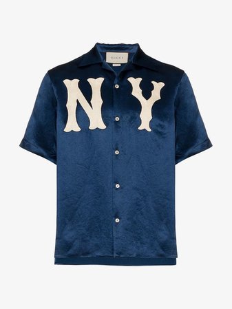 Gucci GG NY Yankees bowling shirt | Shirts | Browns