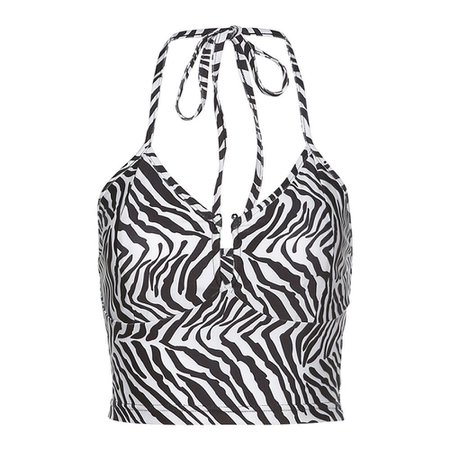 Zebra Pattern Sexy Stripes Tank Top