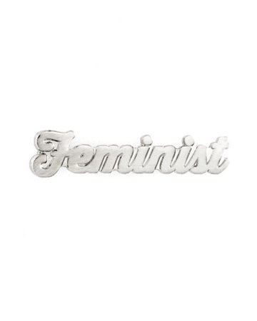Feminist Lapel Pin - Silver – Strange Ways
