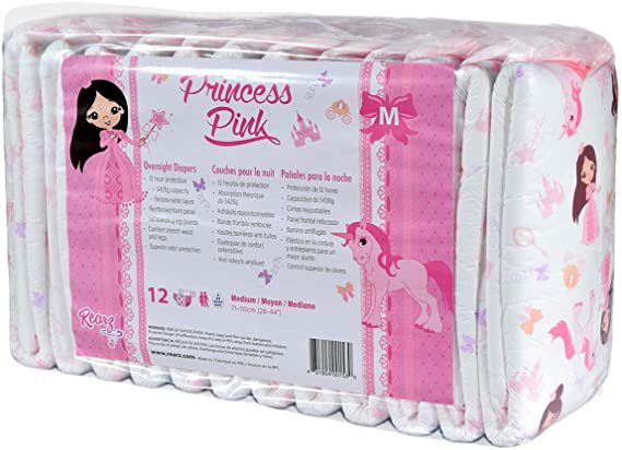 Amazon.com: Rearz - Princess Pink - Overnight Adult Diapers (12 Pack) (Medium) : Baby